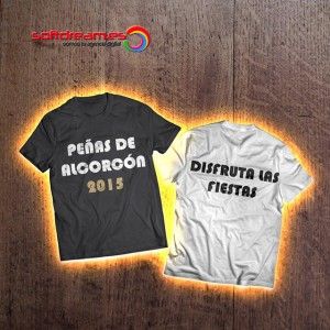 Porque tener camisetas para fiestas de Alcorcón 2015 con el logo de vuestra peña es la mejor manera para desentonar en unas fiestas inolvidables.