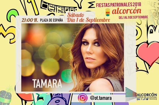 Fiestas de Alcorcón 2018 - Concierto Tamara