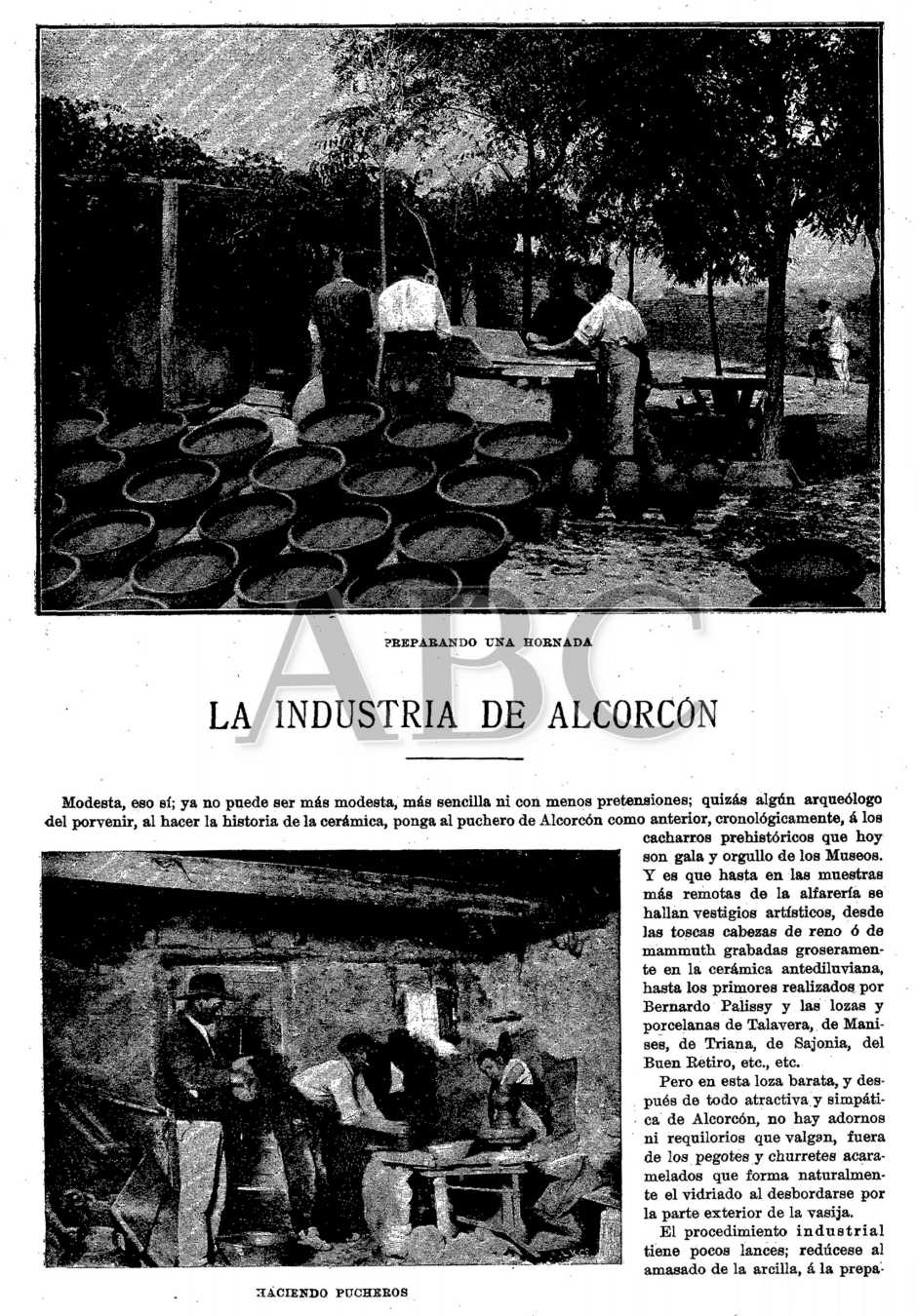 Haciendo pucheros en Alcorcón en 1898