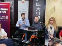 Pablo Echenique en Alcorcón