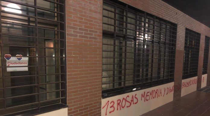 Los locales que ocupan ambos grupos municipales amanecieron este domingo con diferentes desperfectos. Pintadas y desperfectos en las sedes de Ciudadanos y Vox Alcorcón.