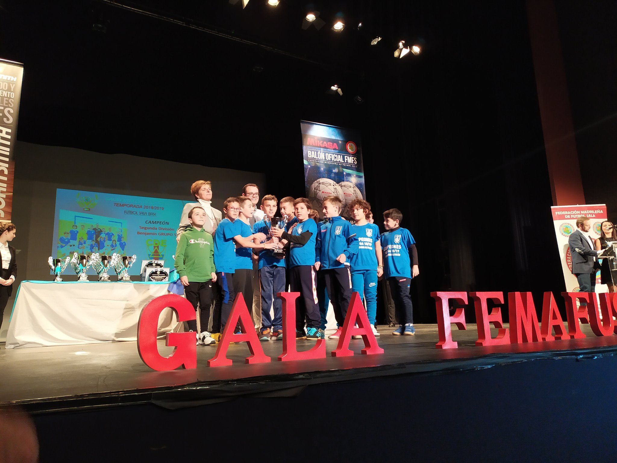 Alcorcón protagonista en la Gala de la Federación Madrileña de Fútbol Sala