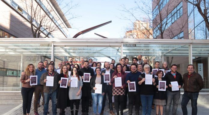 Concejales de Podemos en la Asamblea de Madrid por la gestión de los residuos