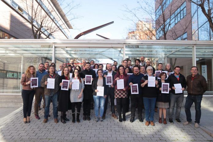 Concejales de Podemos en la Asamblea de Madrid por la gestión de los residuos