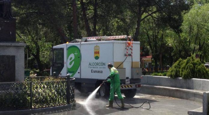 Alcorcón comienza la campaña de baldeos