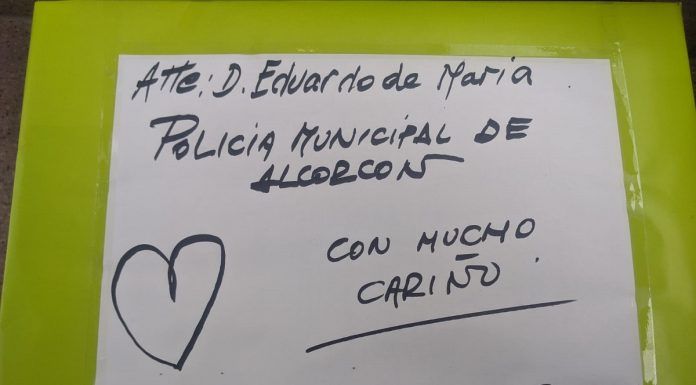 Donación de mascarillas para ESMASA Alcorcón y Policía Municipal de Alcorcón
