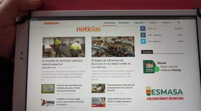 Alcorconhoy.com registra más de 600.000 visitas en marzo