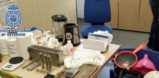 Desmantelado un laboratorio de procesamiento de cocaína en Alcorcón