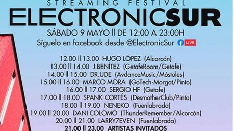 Este sábado 9 de mayo Electronic Sur en Alcorcón