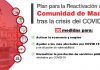 La Comunidad de Madrid presenta el Plan Reactivación tras el COVID-19