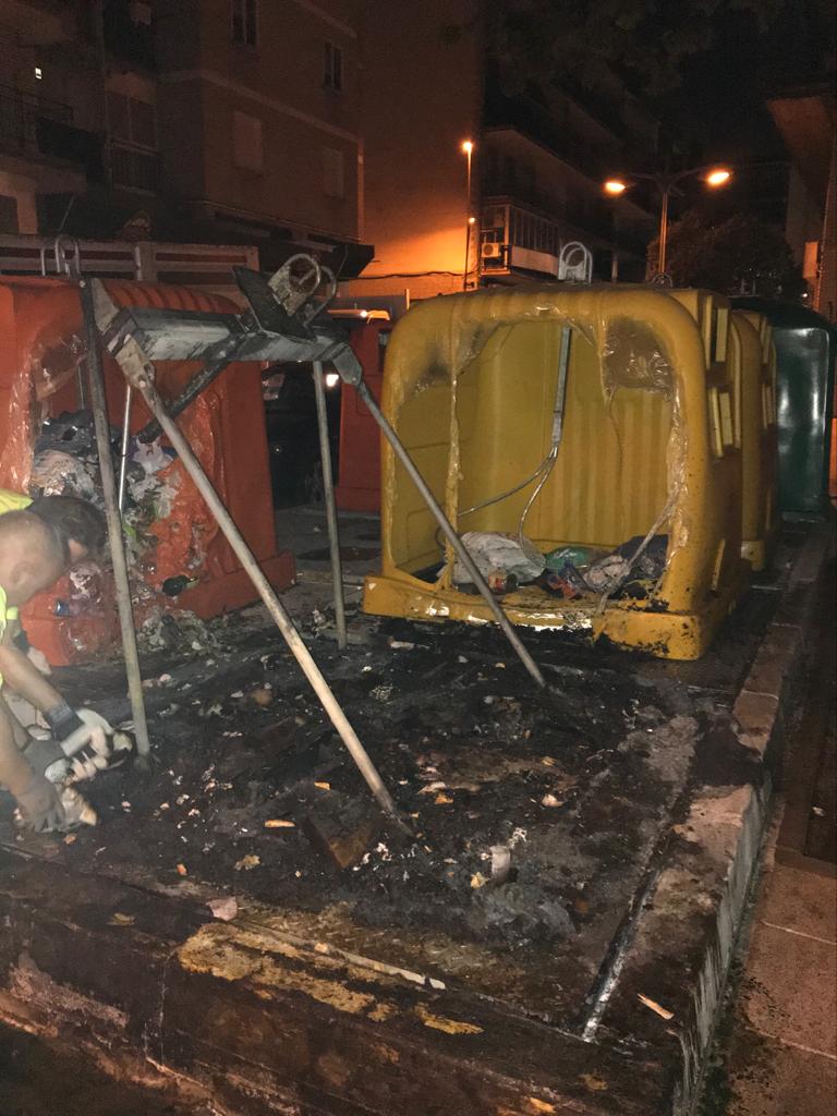 Cuatro incendios de contenedores en Alcorcón 