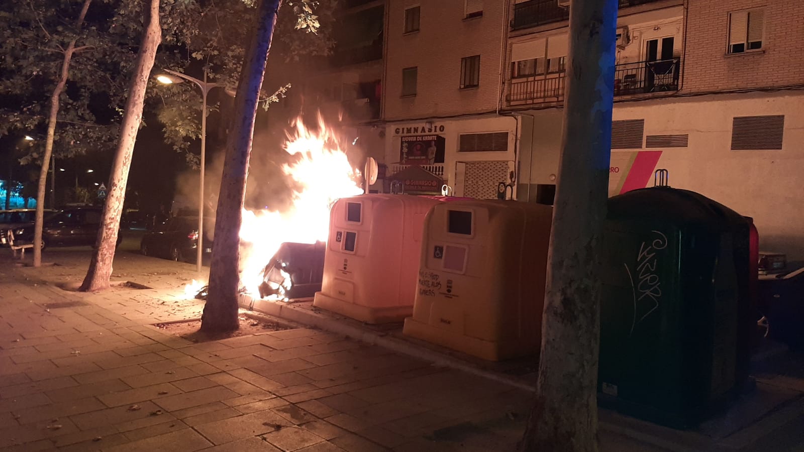 Cuatro incendios de contenedores en Alcorcón 