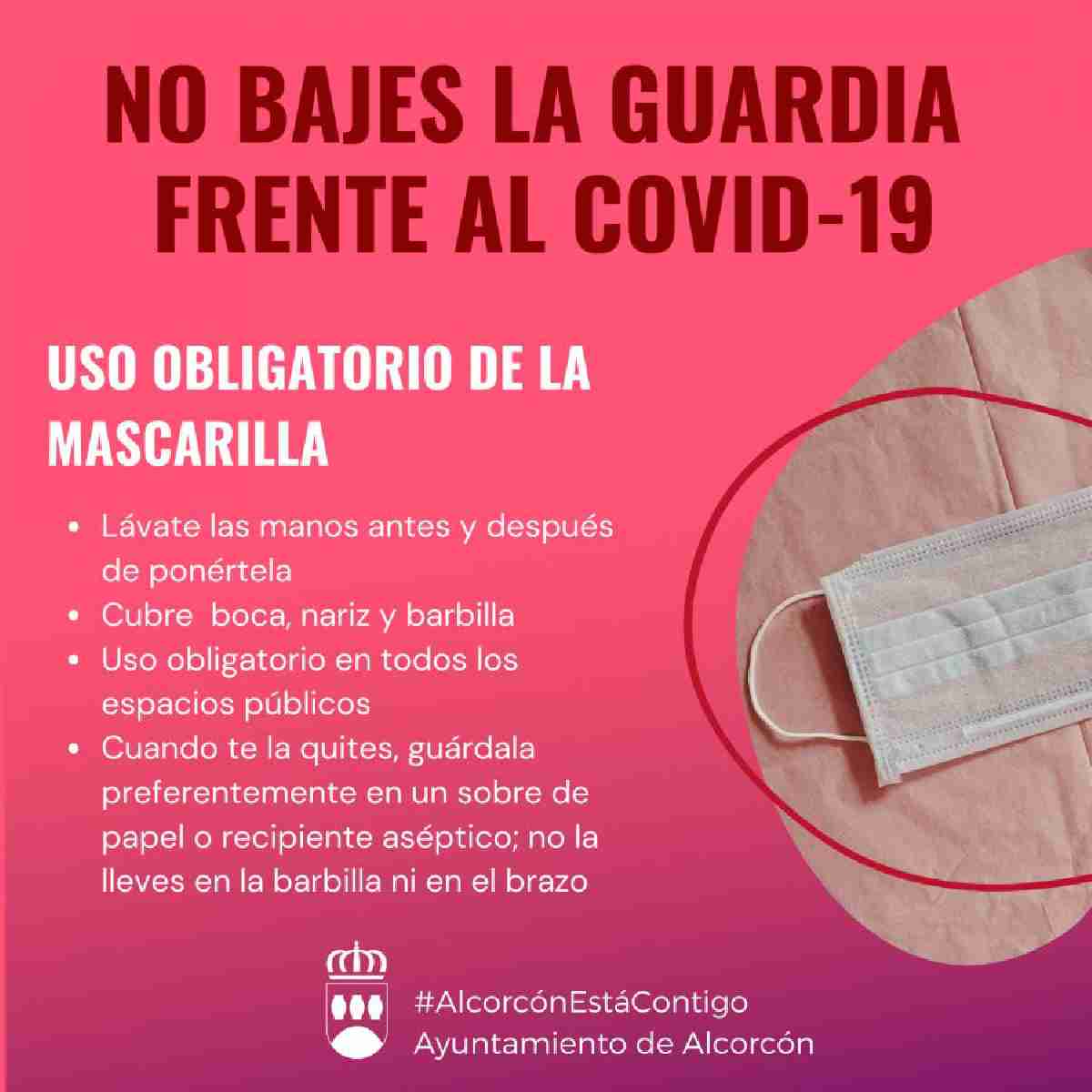 Diez denuncias por no usar mascarillas en Alcorcón