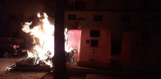 Cuatro incendios de contenedores en Alcorcón
