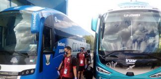 La Liga viaja en autocares de Alcorcón