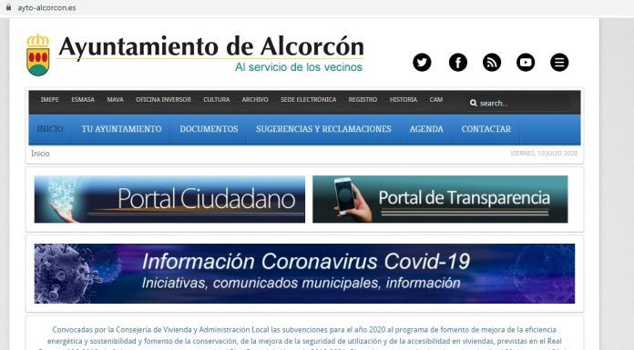 Vox Alcorcón solicita un espacio en la web municipal para los grupos de la oposición