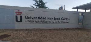 Pintadas contra el Rey Juan Carlos en la Universidad de Alcorcón