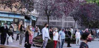Concentración frente al Centro de Salud Doctor Trueta de Alcorcón