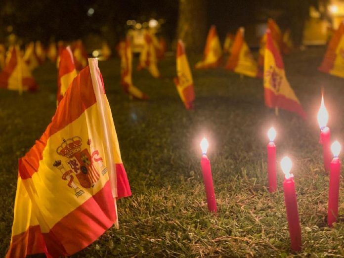Homenaje a las víctimas del COVID-19 en Alcorcón