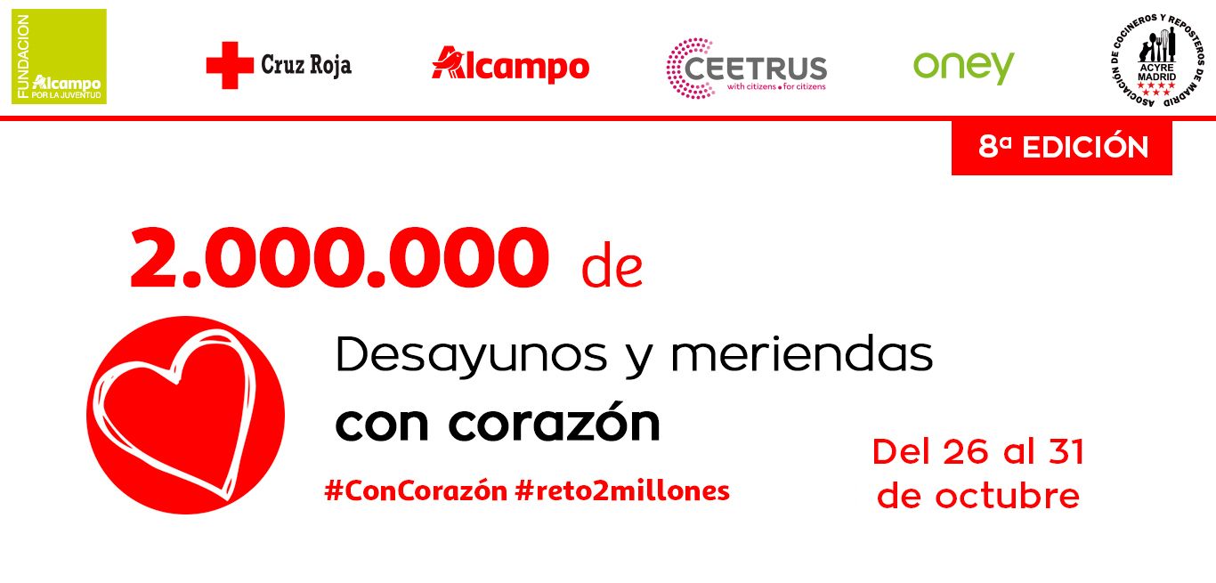 Hasta el 31 de octubre Desayunos con Corazón en Alcorcón