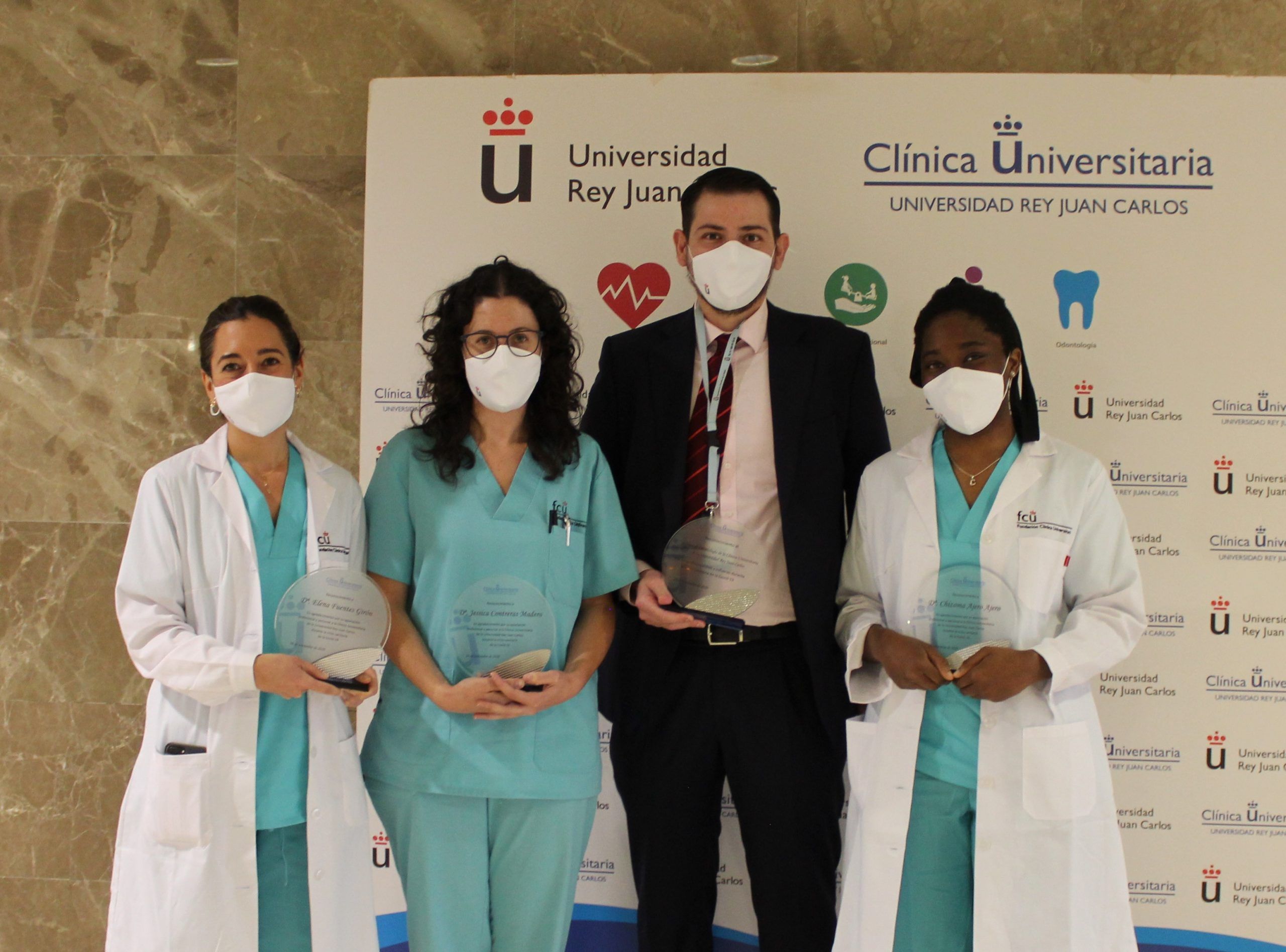 La Clínica Universitaria en Alcorcón homenajea a sus profesionales por su esfuerzo durante la pandemia