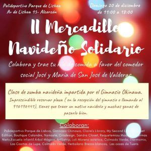 Mercadillo solidario este domingo en Alcorcón