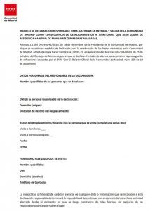 El documento para poder entrar y salir de Alcorcón estas navidades