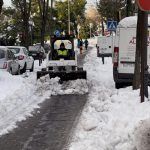 Lunes de hielo y frío en Alcorcón pero con tren, metro y bus