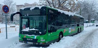 Restablecido el servicio de autobuses en Alcorcón tras Filomena: así quedan las rutas