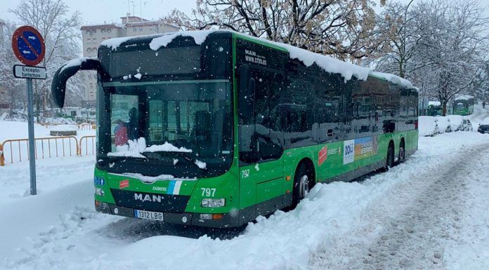 Restablecido el servicio de autobuses en Alcorcón tras Filomena: así quedan las rutas