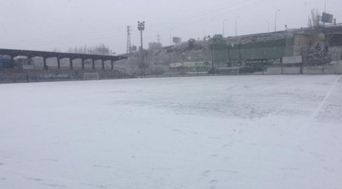 La nieve suspende la actividad deportiva del fin de semana en Alcorcón