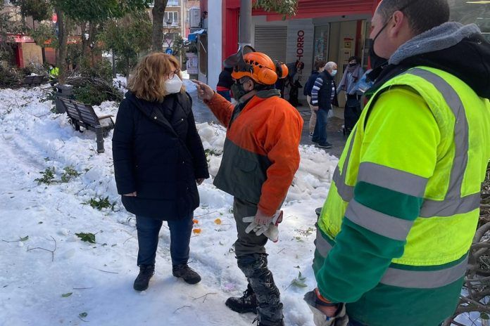 Natalia de Andrés, alcaldesa de Alcorcón: “La nevada ha sobrepasado cualquier estimación”