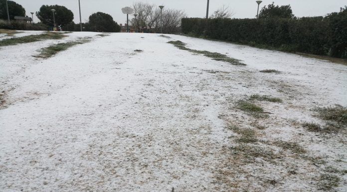 Empieza a nevar en Alcorcón