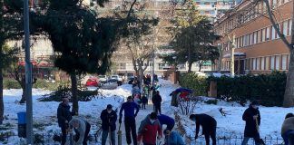Los padres y madres de Alcorcón se vuelcan en limpiar los coles