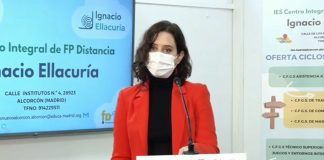 Isabel Díaz Ayuso visita el Ignacio Ellacuría de Alcorcón, que será “referencia” en formación profesional en España