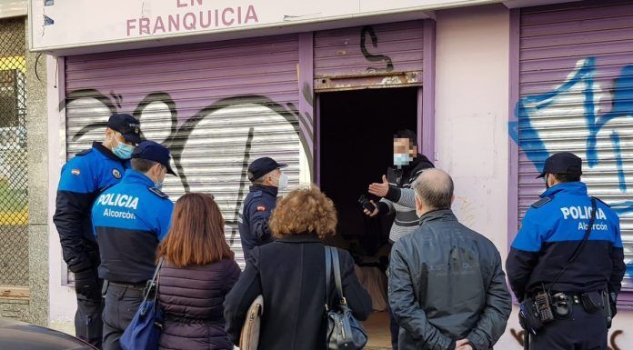 Ordenan desalojar un local okupado en Alcorcón
