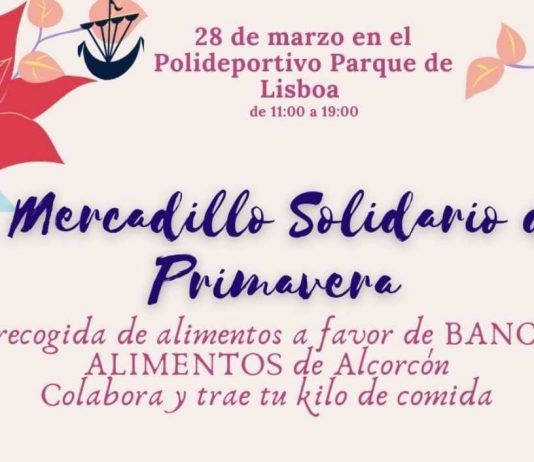 Este domingo I Mercadillo Solidario de Primavera en Alcorcón