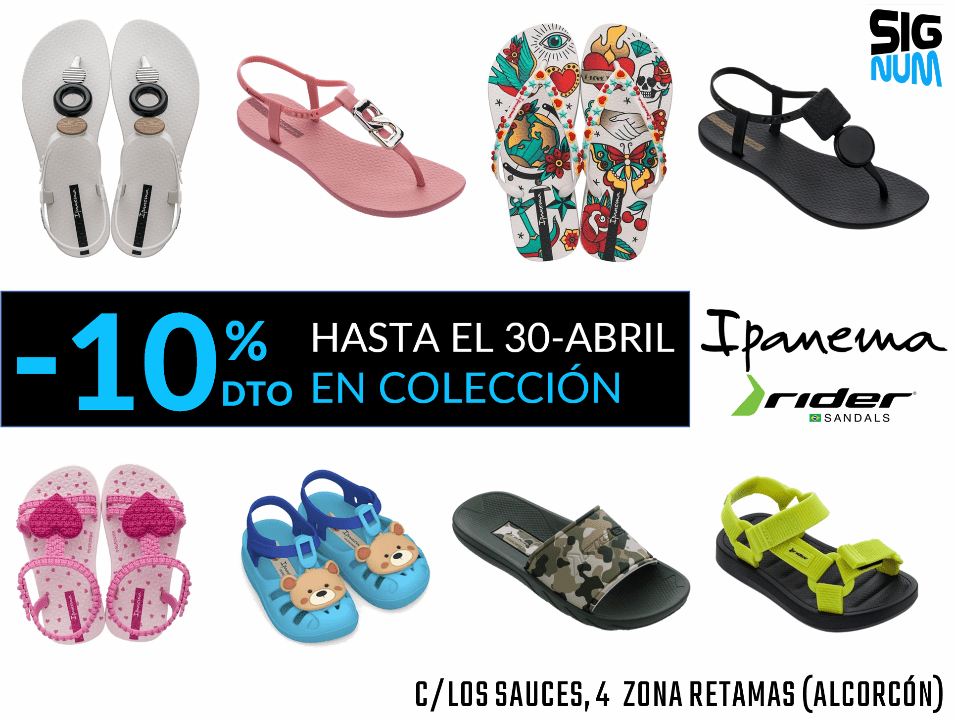 chanclas y sandalias para mujer y niños