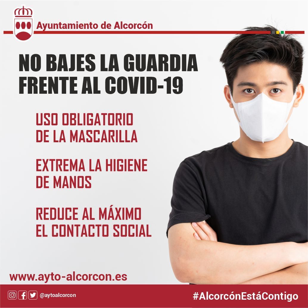 Alcorcón pide la colaboración ciudadana para evitar el incremento de contagios