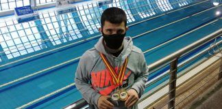 Carlos Hernández, de Alcorcón, triple campeón de España y nuevo récord en natación adaptada