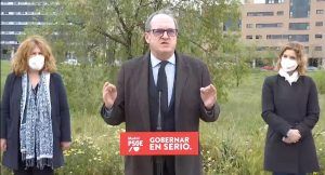 El candidato del PSOE a las Elecciones Autonómicas de la Comunidad de Madrid comparece en Alcorcón junto a su número dos, Hana Jalloul, y la alcaldesa de la ciudad, Natalia de Andrés, y se desmarca de los radicalismos. Ángel Gabilondo visita Alcorcón: “Hay que parar esta espiral de extremismo y confrontación”