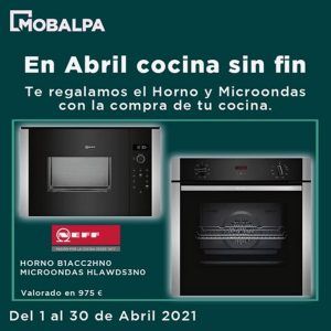 Horno y microondas gratis con Mobalpa en Alcorcón