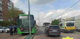 Parada cardiaca en un autobús en Alcorcón