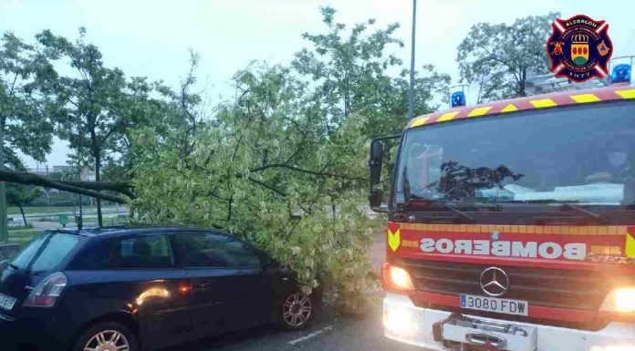 Las lluvias provocan diversas incidencias en Alcorcón