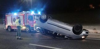 Accidente múltiple entre varios vehículos esta noche en Alcorcón