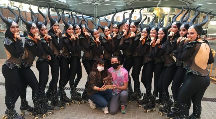 Las chicas del Club Patín Alcorcón, campeonas de la Copa de España de patinaje artístico