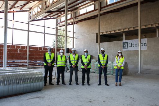 El Consejero de Transportes, David Pérez, visita las obras de la nueva sede de Arriva en Alcorcón