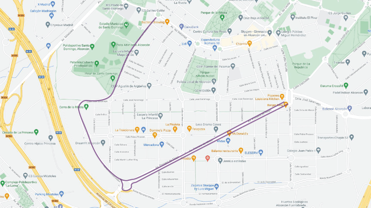 El Ensanche Sur de Alcorcón tendrá un nuevo carril bici