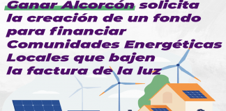 El partido del Municipio propone soluciones para bajar el precio de la luz. Ganar Alcorcón propone soluciones para reducir el precio de la factura de la luz