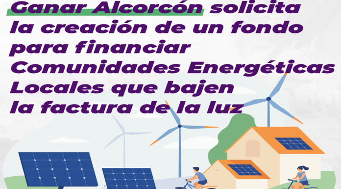 El partido del Municipio propone soluciones para bajar el precio de la luz. Ganar Alcorcón propone soluciones para reducir el precio de la factura de la luz